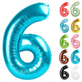 IWERP light blue 40-inch 6 balloon boosts birthday photo moments with a bold focal point.