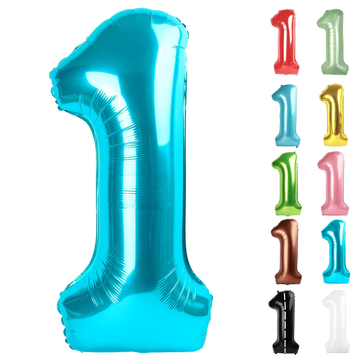 IWERP light blue 40-inch Number 1 balloon as entrance decor, setting a festive tone.