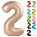 IWERP light brown Number 2 balloon for standout 40-inch milestone displays.