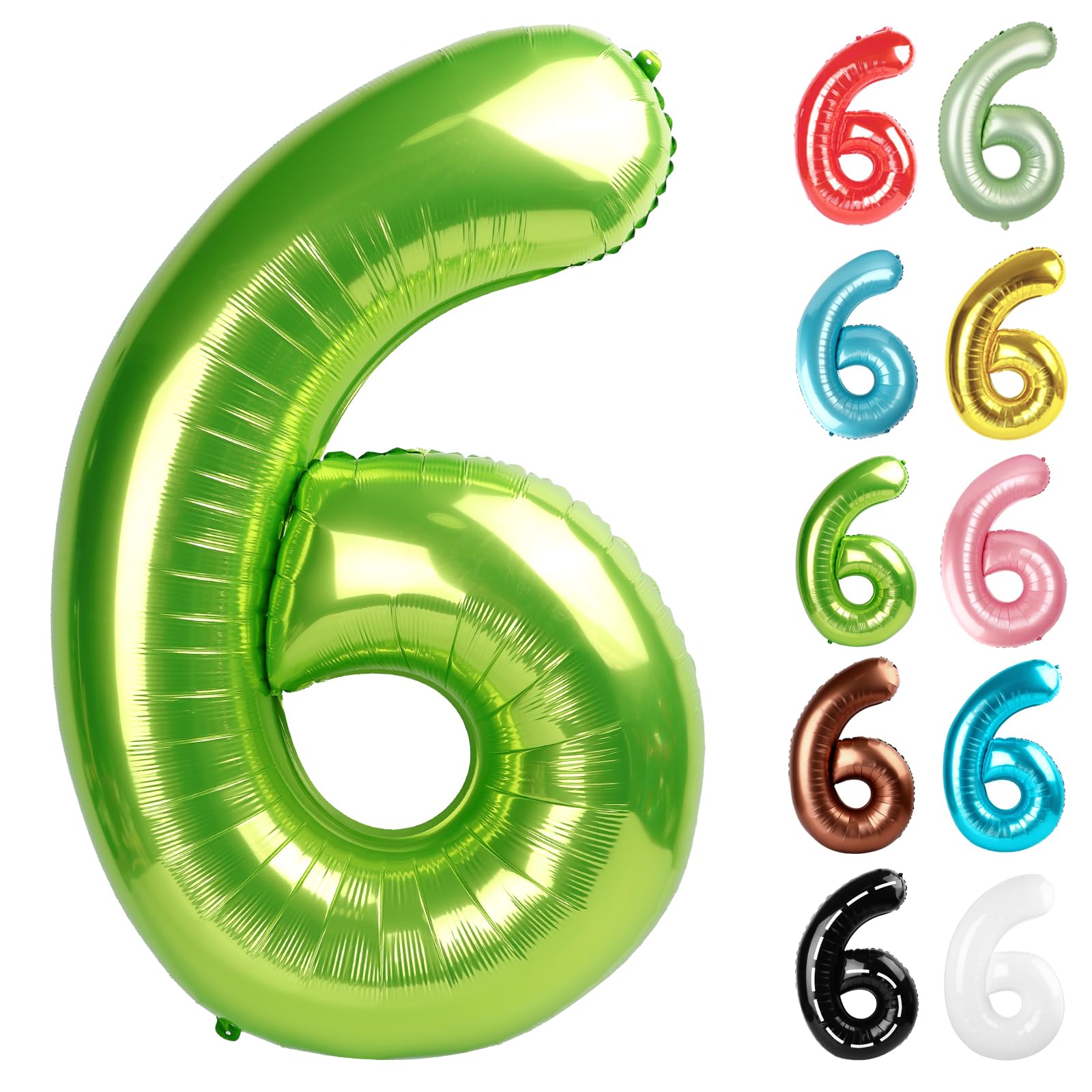 IWERP light-green 40-inch number balloon 6 creates a striking photo backdrop.