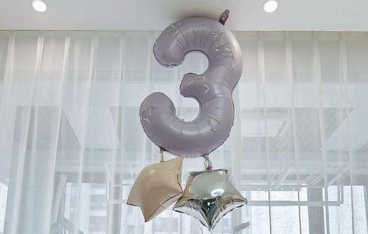 IWERP Lilac Number 2 Balloon photo backdrop elevates birthday memories