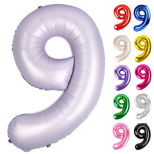 IWERP Lilac Number 9 Balloon 40-Inch creates a bold photo backdrop.