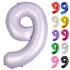 IWERP Lilac Number 9 Balloon 40-Inch creates a bold photo backdrop.