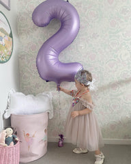 IWERP Mauve 40-inch number balloon creates an elegant focal point.