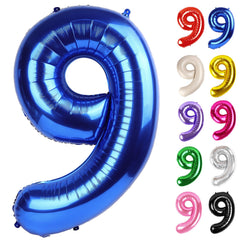 Iwerp metallic blue 9-balloon 40-inch creates dramatic photo backdrop for parties