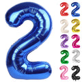 IWERP metallic blue 40-inch number 2 balloon creates a bold photo backdrop.