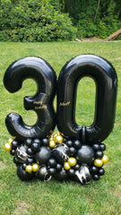 IWERP multi-number setup 70-balloon in black pairs with other digits.
