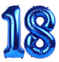 IWERP navy-blue 18-number balloon 40-inch creates a bold photo backdrop.