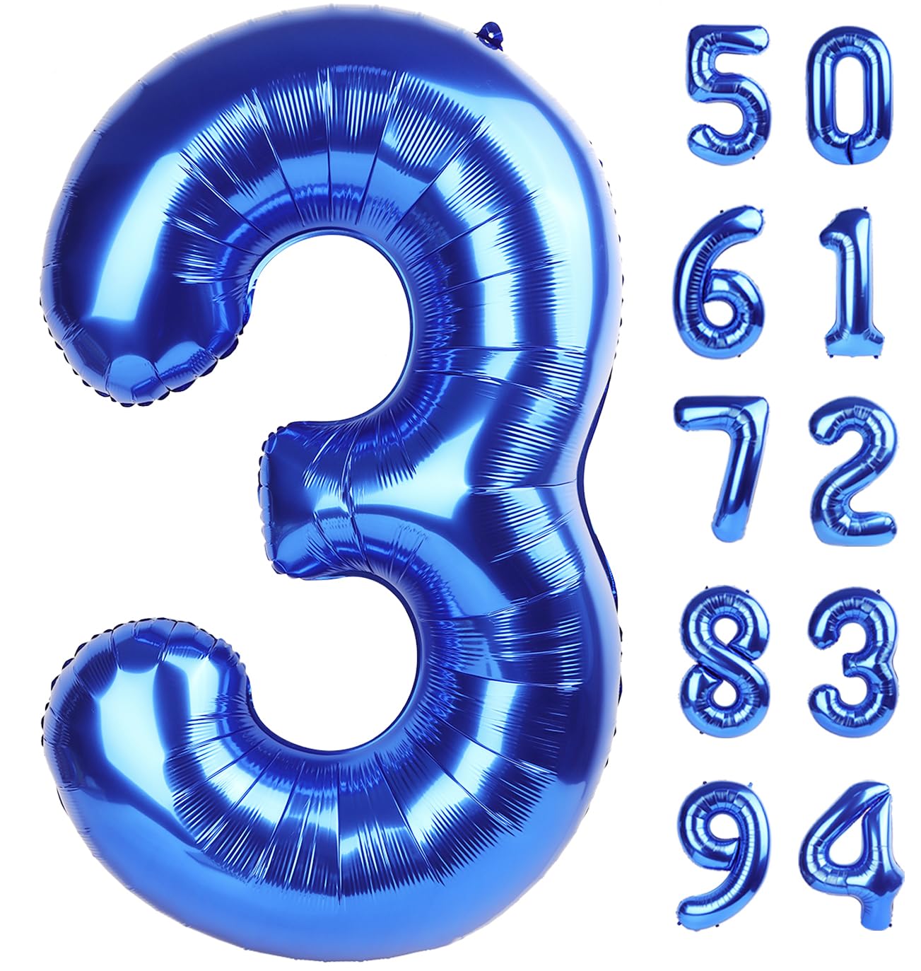 IWERP navy blue 3-balloon 40-inch creates a bold birthday photo backdrop