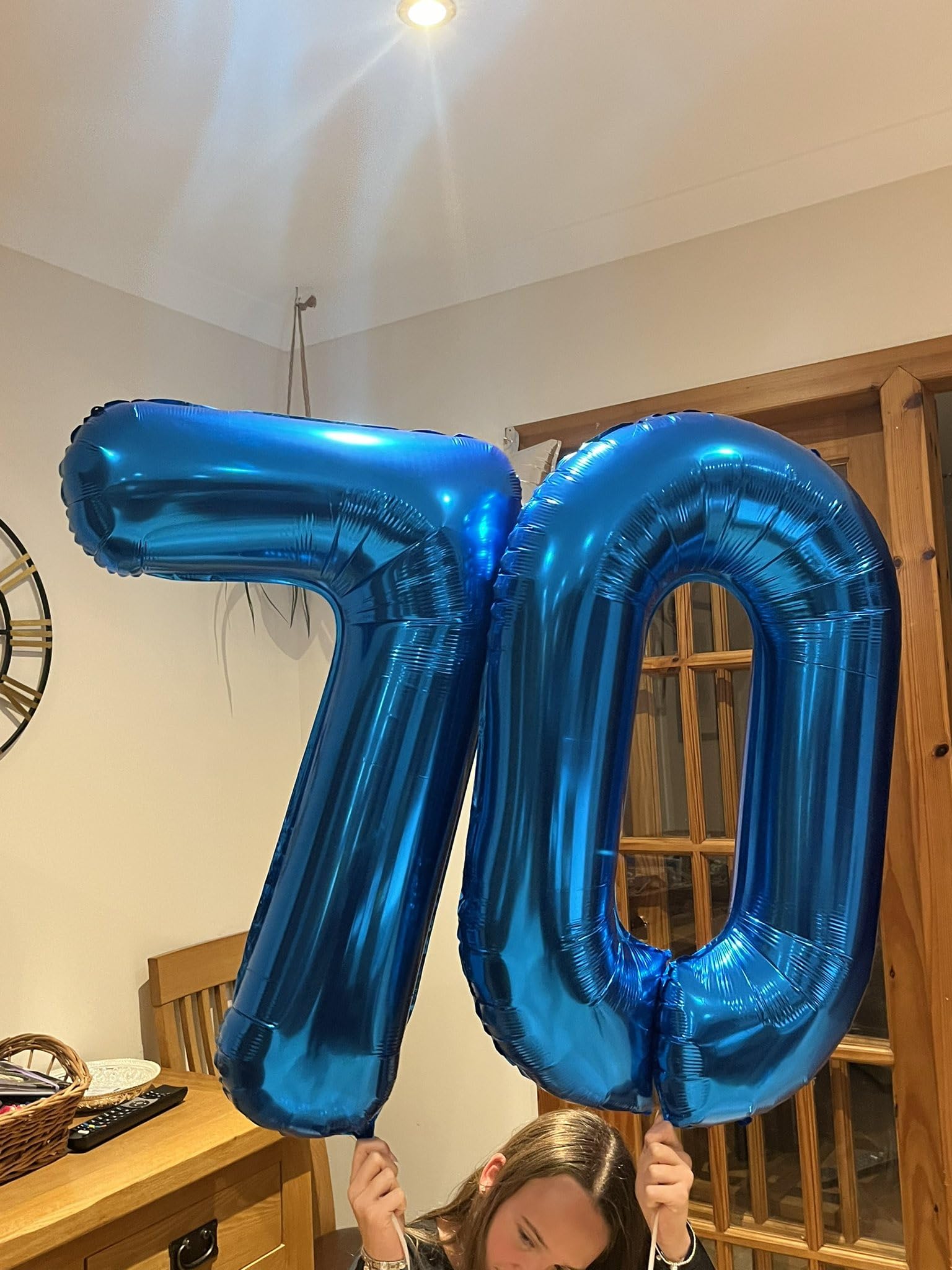 IWERP navy blue 40 inch zero number balloon perfect for milestone displays