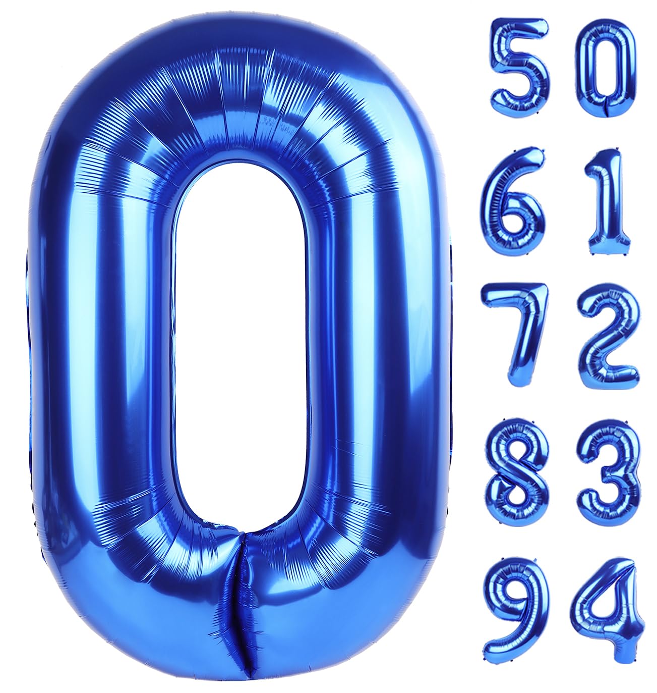 IWERP navy blue 40 inch zero number balloon for bold milestone photography