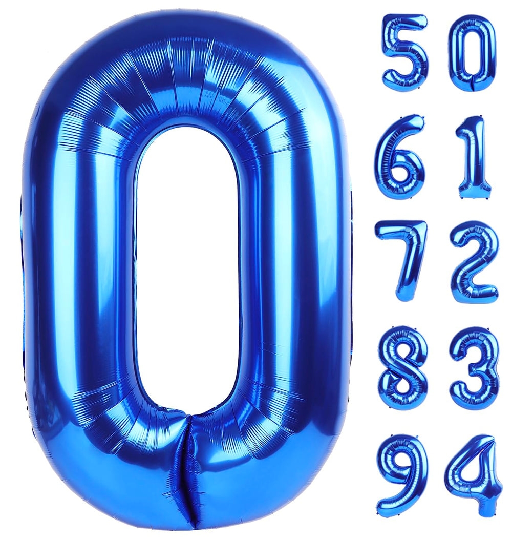 IWERP navy blue 40 inch zero number balloon for bold milestone photography