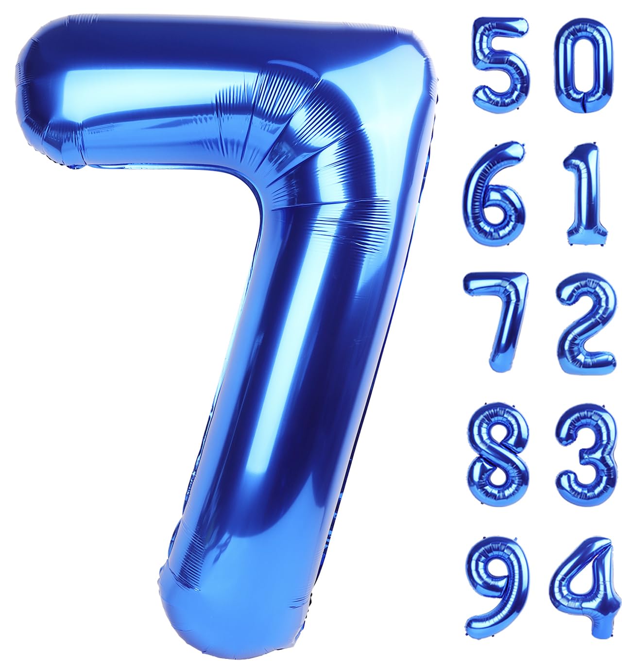 IWERP navy blue 7-balloon 40-inch creates a bold birthday photo backdrop.