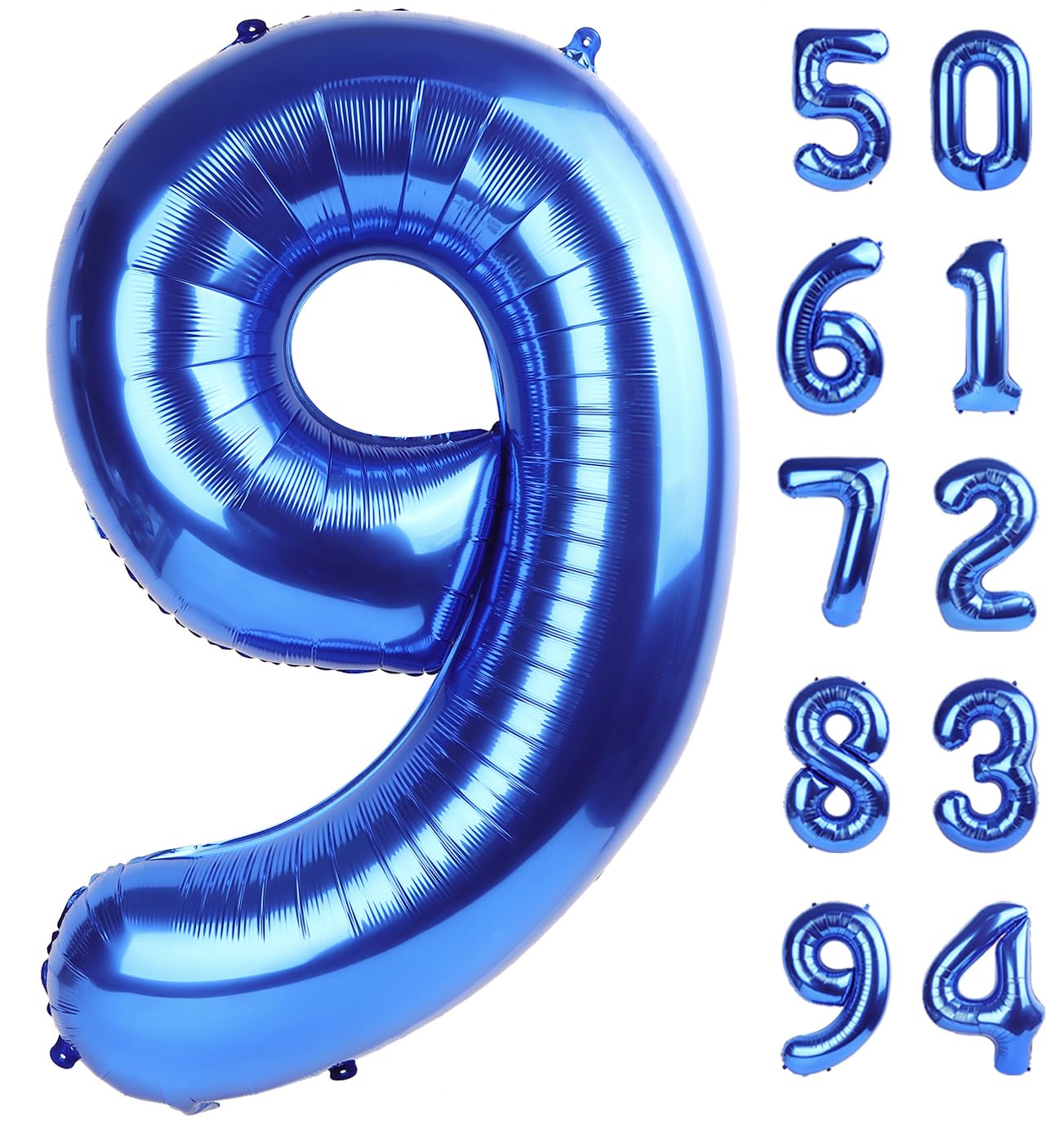 IWERP Navy Blue 9 balloon in 40-inch setup creates a bold focal point.