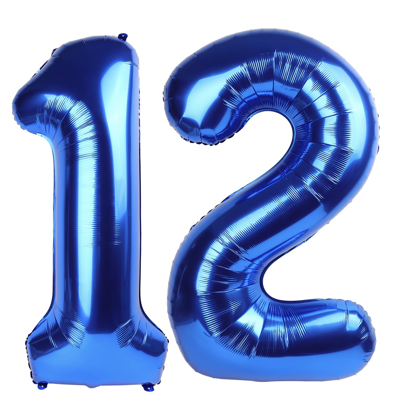 IWERP Navy Blue Number 12 balloon 40-inch centerpiece for a bold birthday backdrop