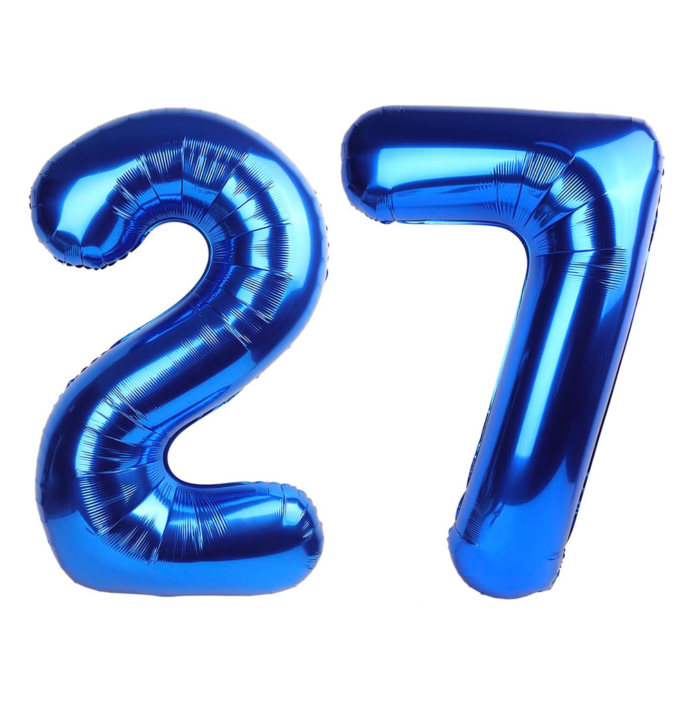IWERP navy blue 27 balloon 40 inch creates a striking birthday backdrop.