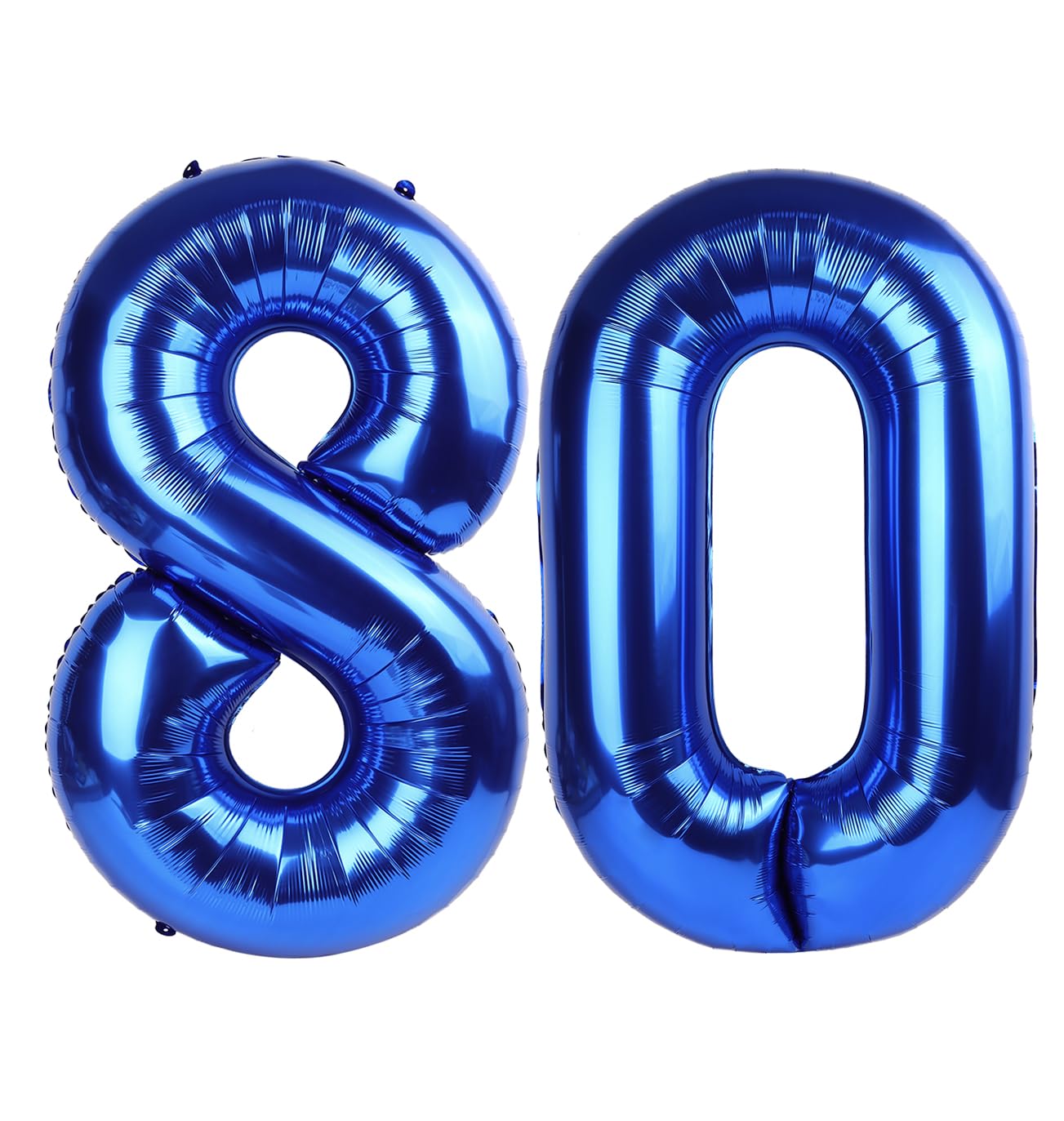 IWERP navy blue 80-number balloon, 40-inch, ideal milestone photo backdrop.
