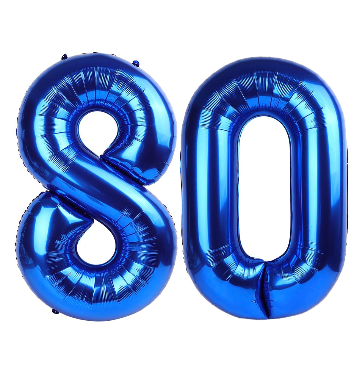 IWERP navy blue 80-number balloon, 40-inch, ideal milestone photo backdrop.