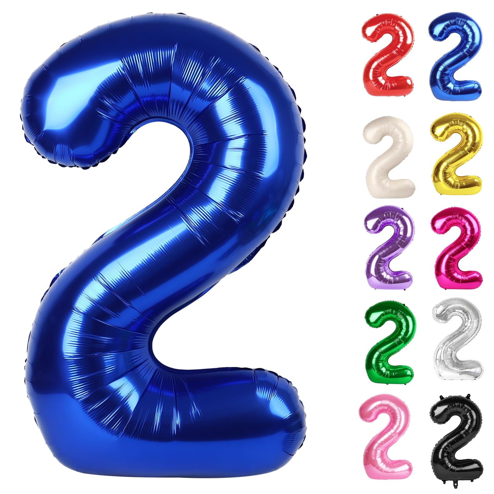 IWERP night blue 2 balloon 40-inch centerpiece for photos and decor