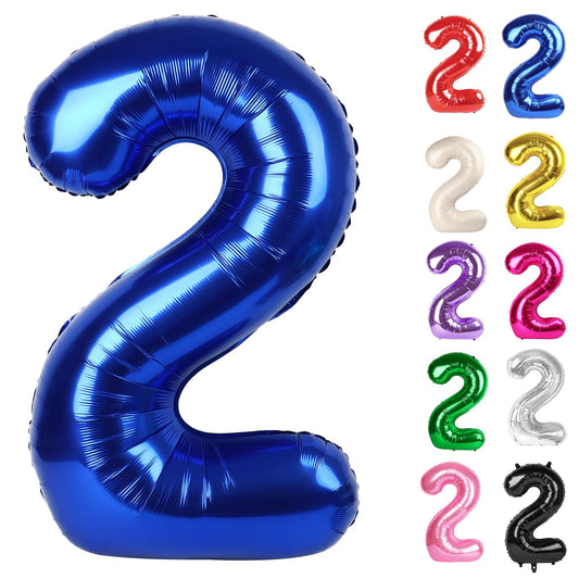 IWERP night blue 2 balloon 40-inch centerpiece for photos and decor