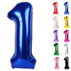 IWERP Night Blue 40-Inch Number 1 balloon as bold birthday focal point