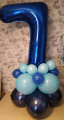 IWERP Night Blue 5-Balloon set displayed as a stunning photo centerpiece.