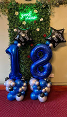 IWERP Night Blue self-sealing valve balloon for quick setup.