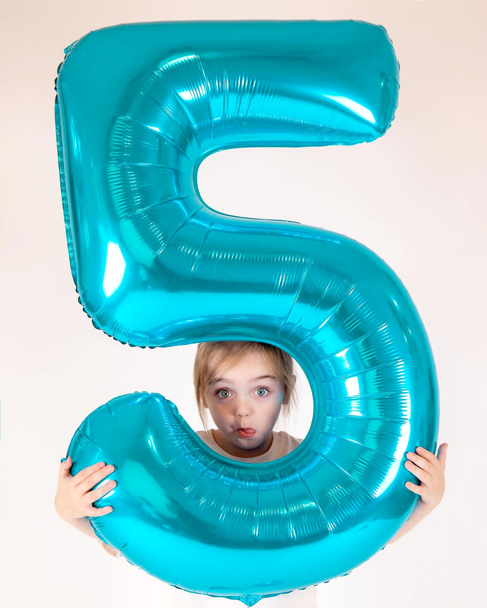IWERP number-5-balloon-foil-blue ideal for vibrant backdrops.