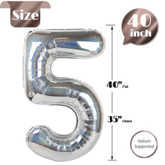IWERP Five-number balloon set compatible with helium or air.