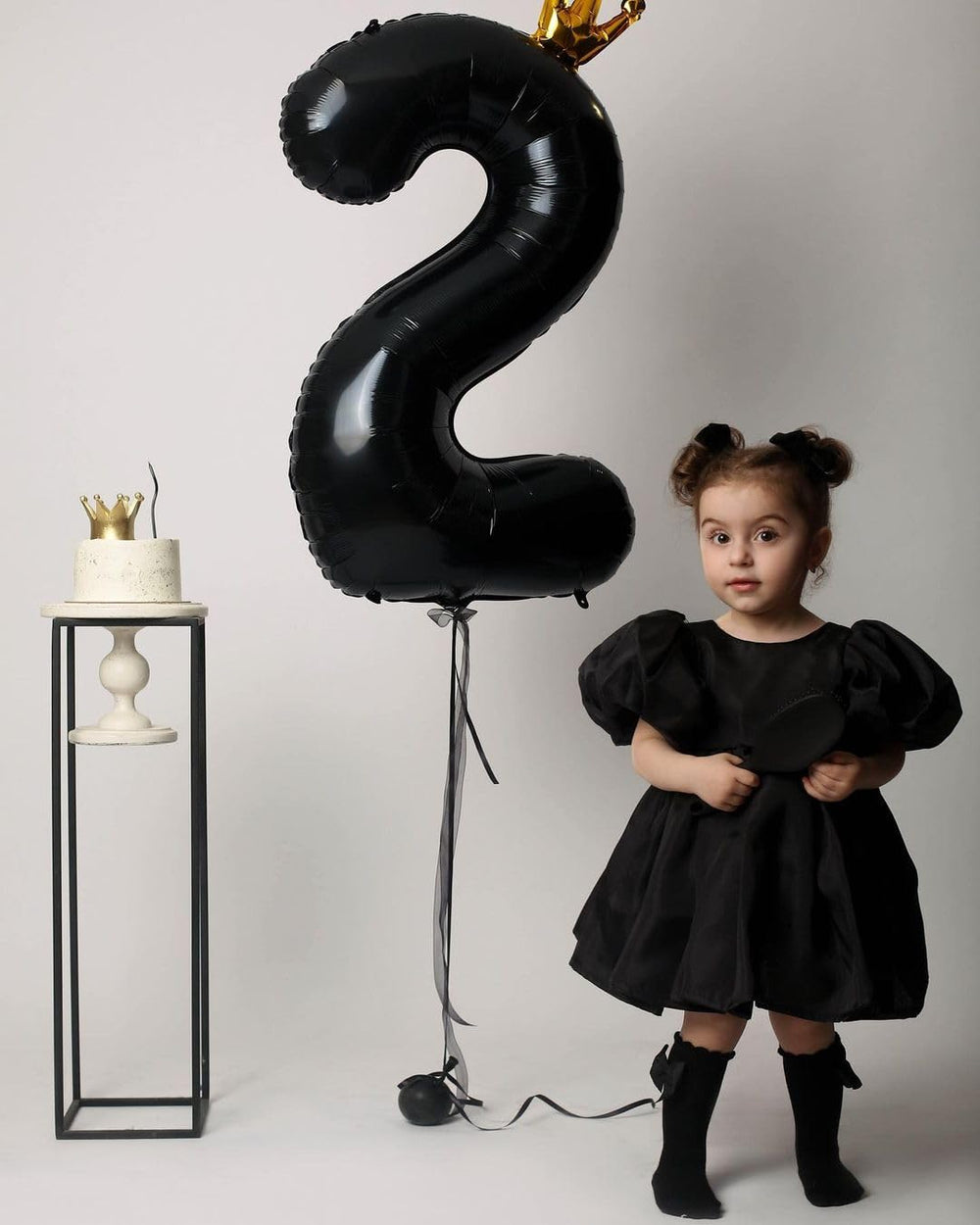 IWERP Number Balloon 2, dramatic focal point for photos at a 2nd birthday.