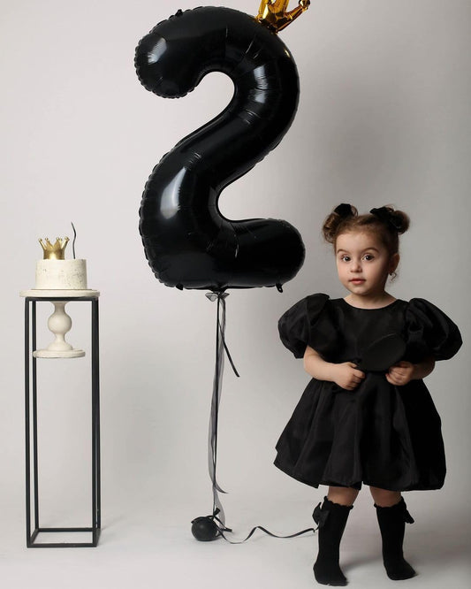 IWERP Number Balloon 2, dramatic focal point for photos at a 2nd birthday.