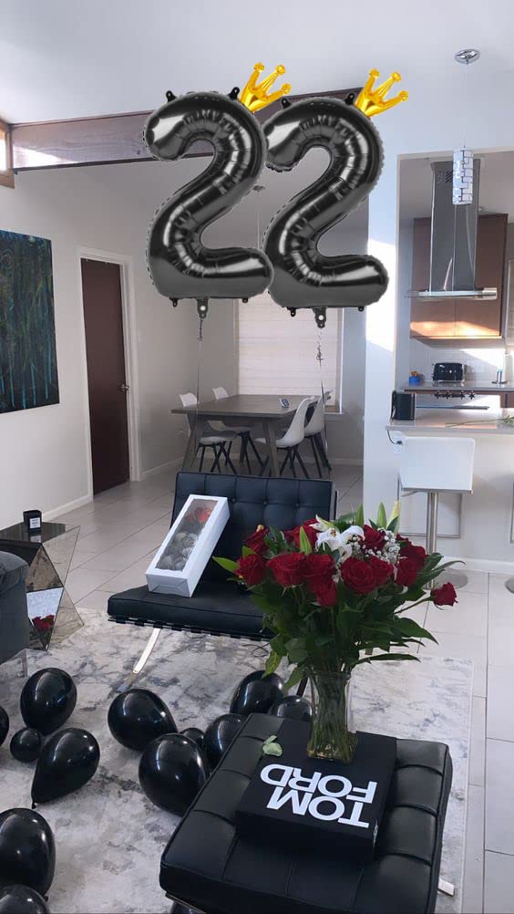IWERP number balloons pair with digits for milestone parties.