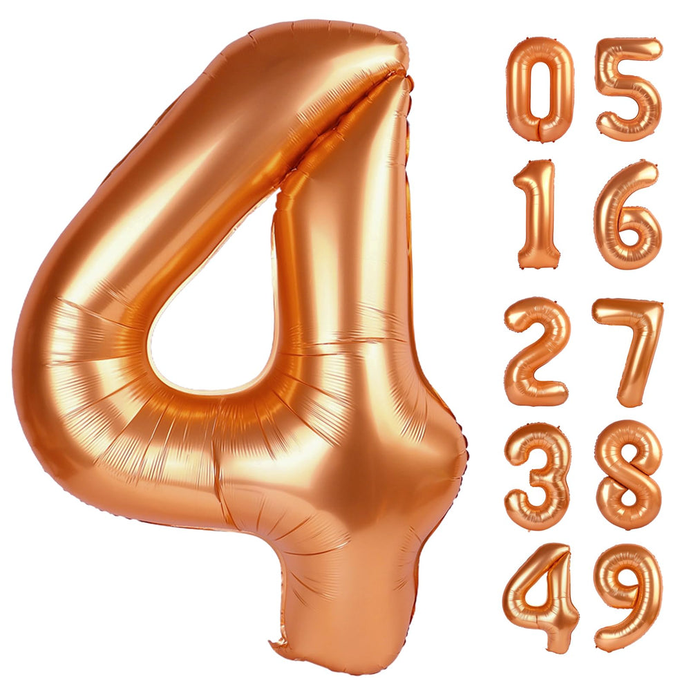 IWERP orange 4-balloon 40-inch foil balloon adds bold color to photo backdrops.