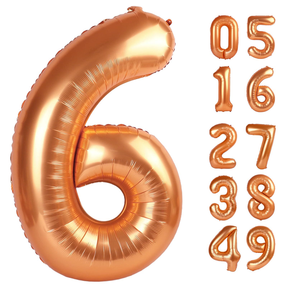 IWERP Orange 6 balloon front view for a bold photo backdrop.