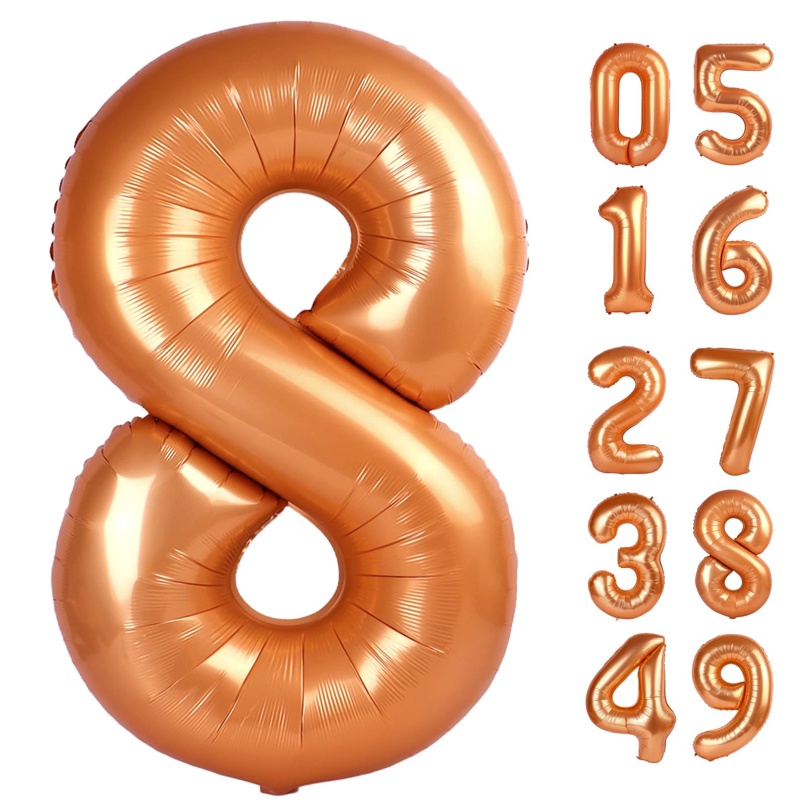 IWERP orange 8 balloon 40 inch centerpiece for photos