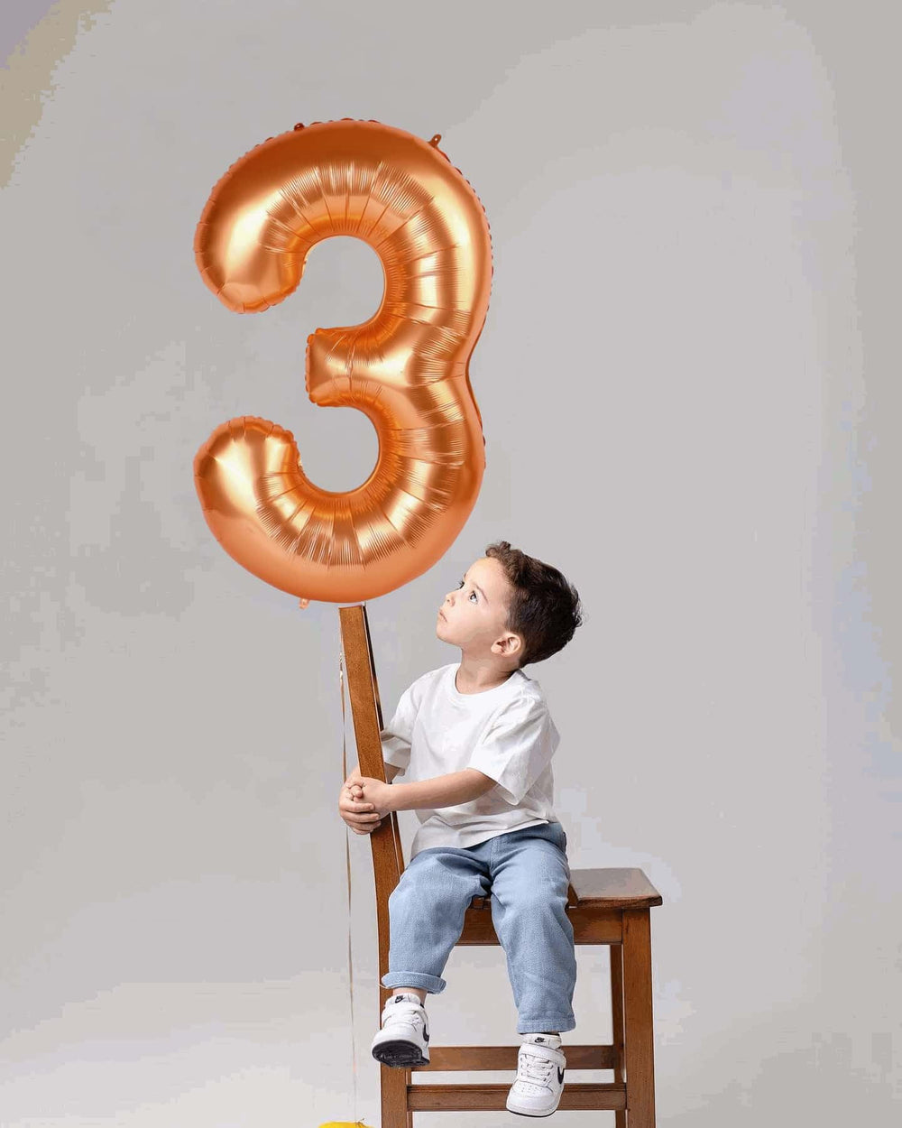 IWERP orange foil birthday balloon ideal for festive decor.
