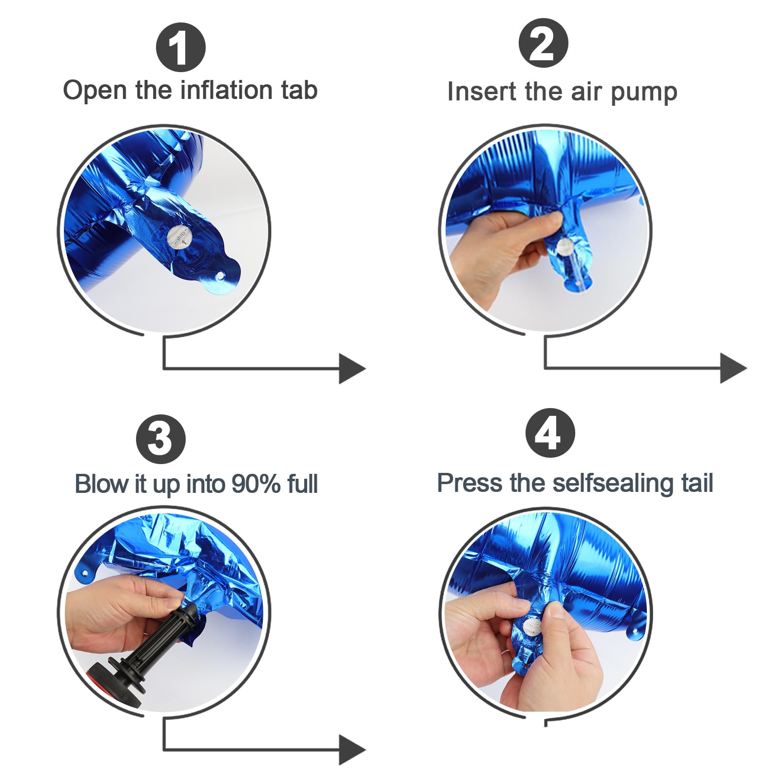 IWERP stage-ready blue 40 inch balloon boosts party ambiance.