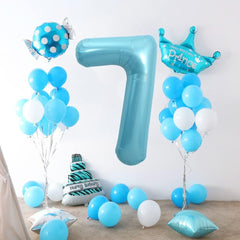 IWERP pearlescent blue 0 balloon easy to storage after use for reuse.