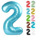 IWERP Pearlescent Blue 40-inch balloon for memorable second birthday photos
