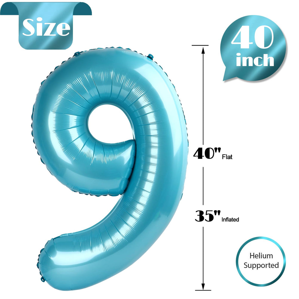 IWERP pearlescent blue 40-inch balloon offers versatile hanging display
