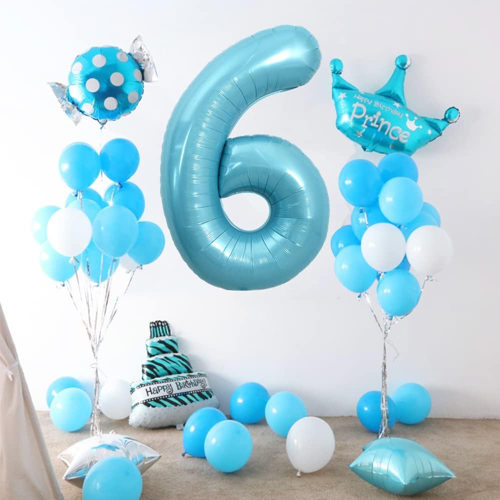 IWERP pearlescent blue 7-balloon on-stage provides a striking focal point.
