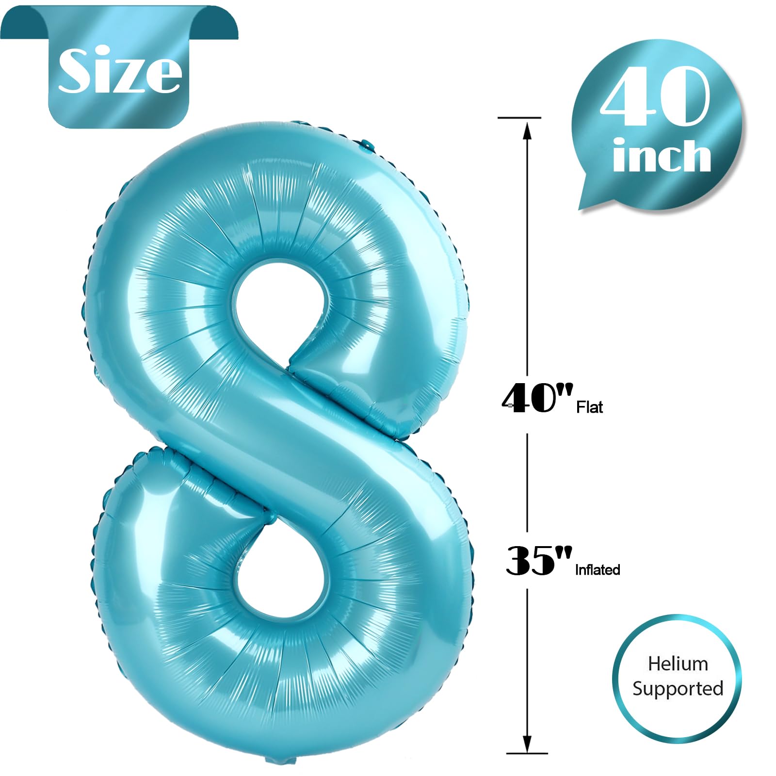 IWERP pearlescent blue 8-balloon photo backdrop elevates event ambiance