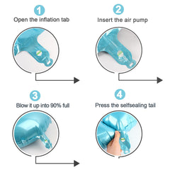 IWERP pearlescent blue 40 inch balloon backdrop creates memorable party moments.