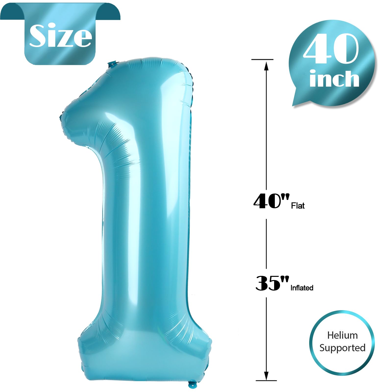 IWERP close-up of pearlescent blue balloon shows premium finish.