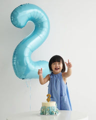 IWERP pearlescent blue photo prop for memorable birthday moments