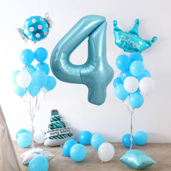 IWERP pearlescent blue reusable birthday balloon storage solution