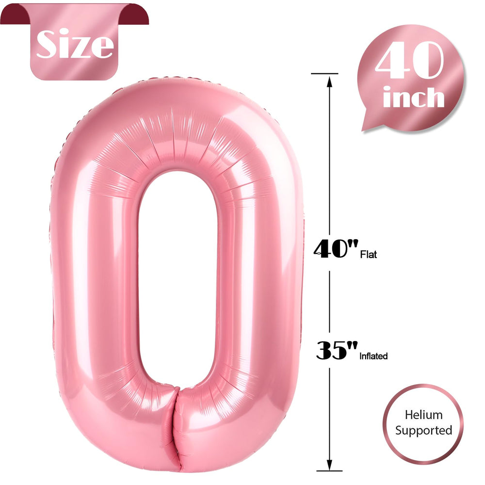 IWERP pearlescent pink 0 balloon self-sealing for quick setup and reuse.
