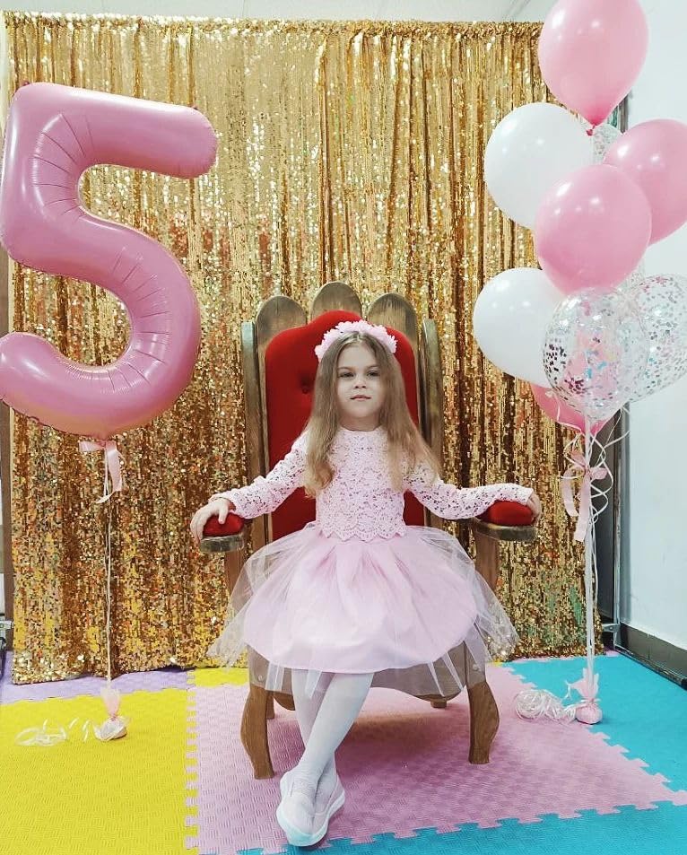 IWERP Pearlescent Pink 40-inch number 8 decor for events