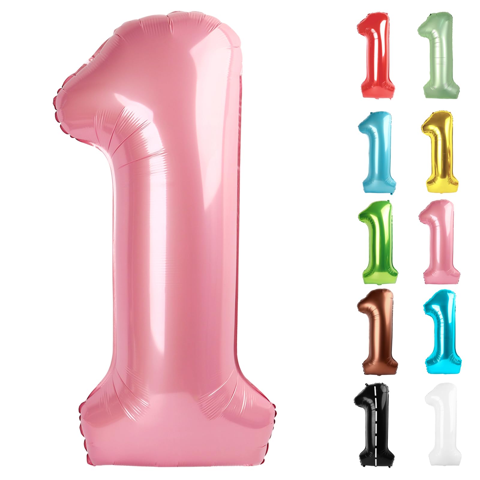 IWERP pearlescent pink 1 balloon 40 inch ideal for first birthday decor