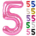IWERP pink number 5 balloon 40 inch creates a bold birthday backdrop.